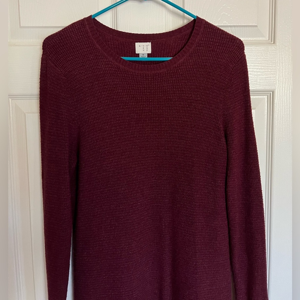 A New Day maroon sweater dress
